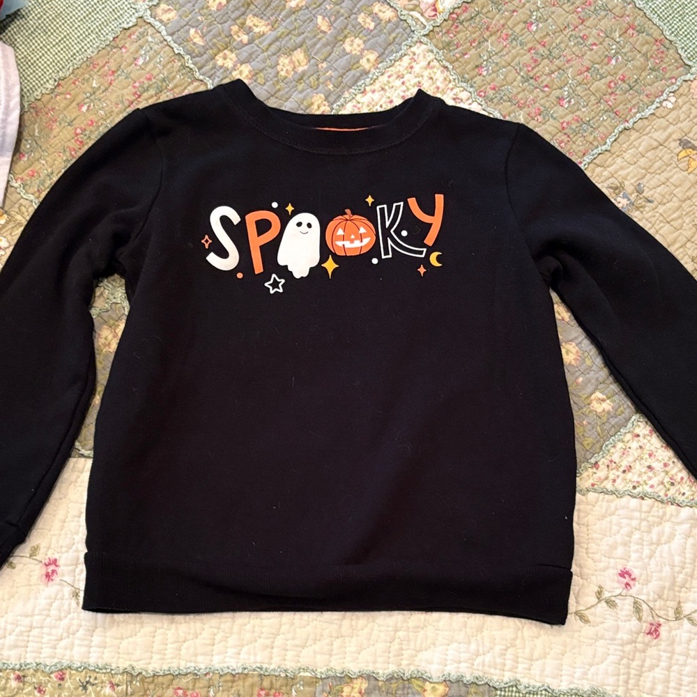 Cat & Jack Black 'Spooky' Kids Sweatshirt